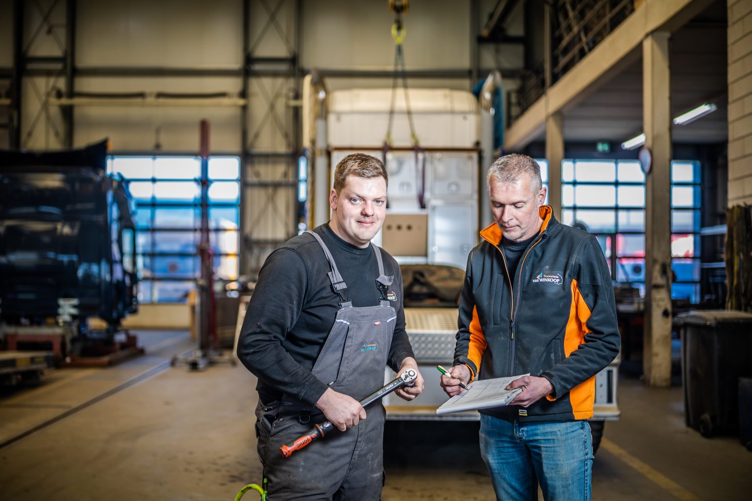 Aan het werk bij Van Winkoop